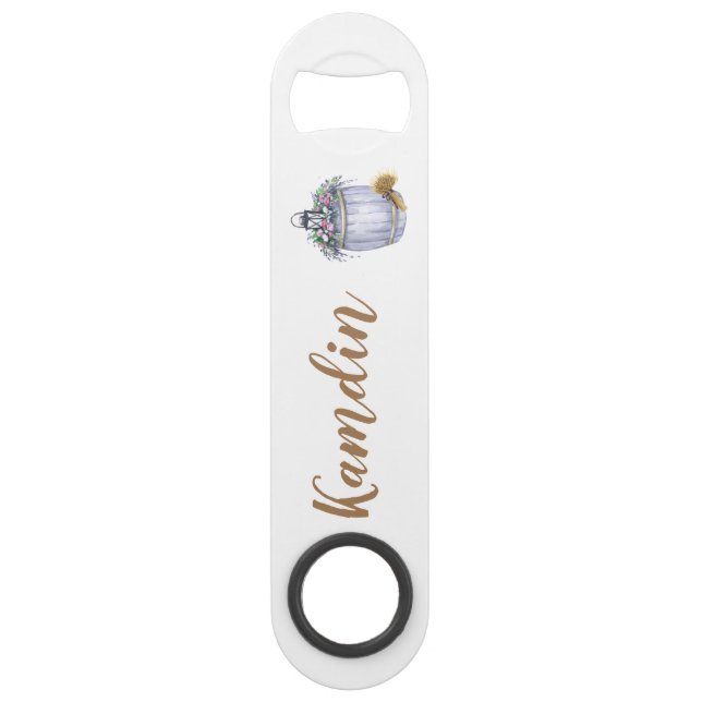 Personalized Bottle Opener Summer Country Wedding (Front)