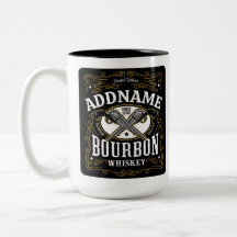 Personalized Bourbon Vintage Guns Whiskey Label