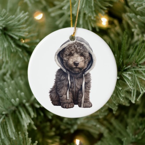 Personalized Bouvier des Flandres Dog Ceramic Ornament