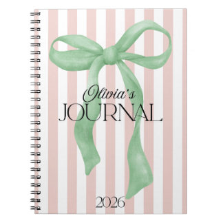 Personalized Bow Journal