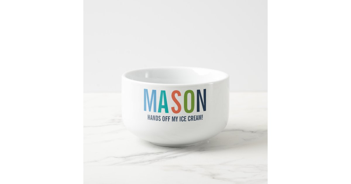 Kids Personalized Ice Cream Bowl 