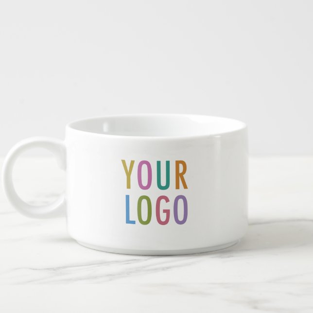 Personalized Bowl Mug Custom Business Logo Branded (Right)