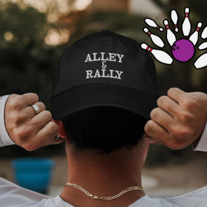 Personalized Bowling Alley Rally Gift for Players Embroidered Baseball Cap