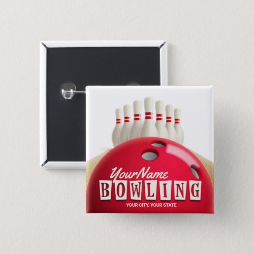 Personalized Bowling Ball Lanes Pins Retro League