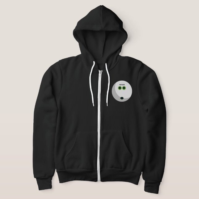 Personalized Bowling Ball | Name & Custom Colors Hoodie (Laydown)