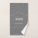 Personalized Bowling Ball Towel | Grey at Zazzle