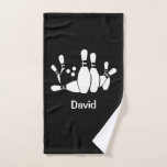 Personalized Bowling Hand Towel at Zazzle