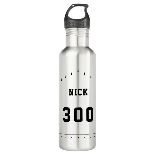 Personalized Bowling High Score w Name Stainless Steel Water Bottle