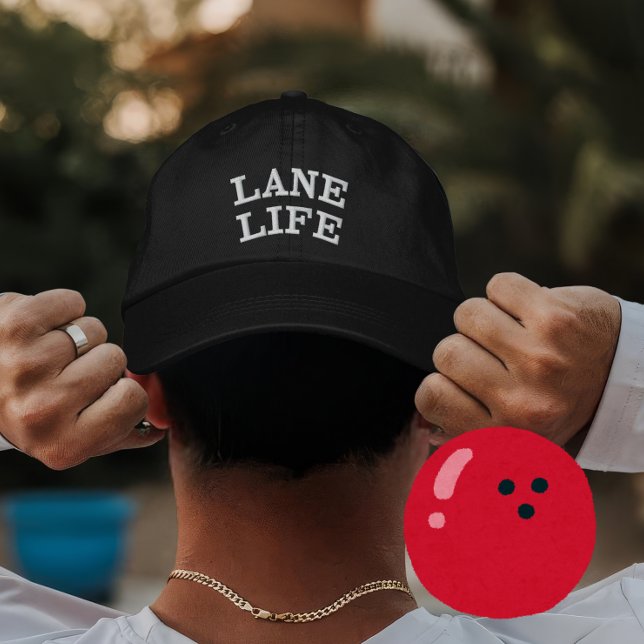 Personalized Bowling Lane Life Gift for Players Embroidered Baseball Cap (Creator Uploaded)