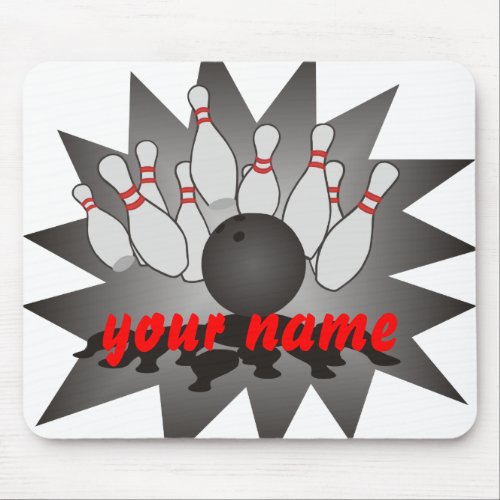 Personalized Bowling Mouse Pad