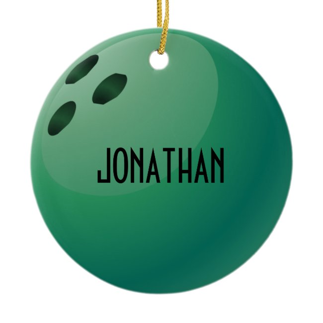 Personalized Bowling Ornament