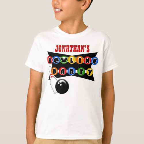 Personalized Bowling Party T_Shirt