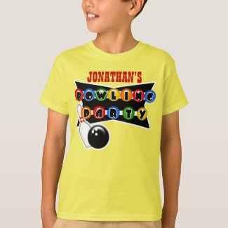 Personalized Bowling Party T-Shirt