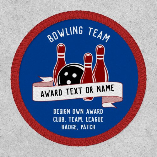 Personalized BOWLING Team League Club Badge
