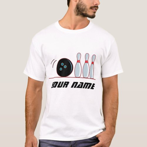 Personalized Bowling Tee Shirt