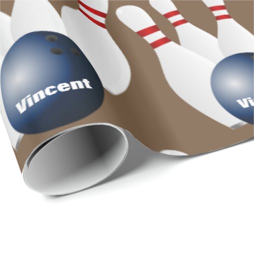 Personalized Bowling Wrapping Paper Zazzle