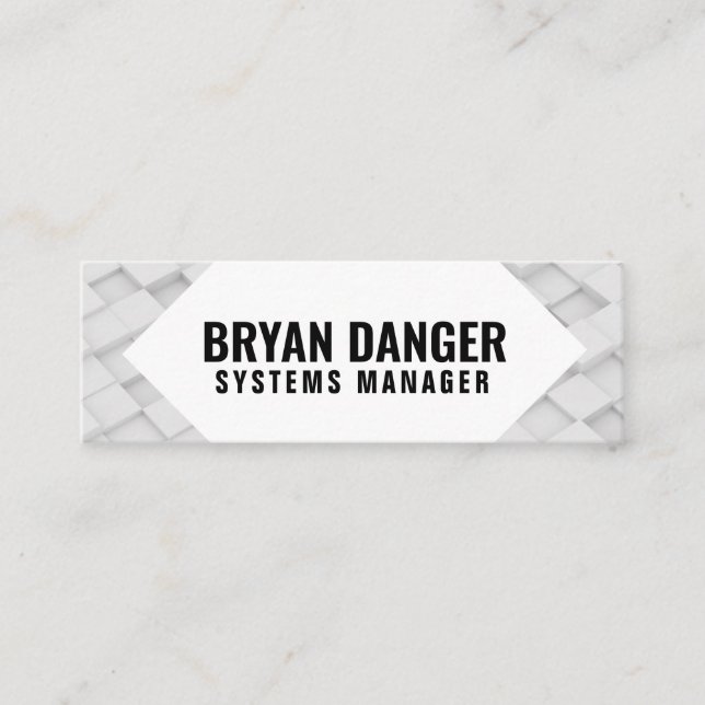 Personalized "Box World" Twitter Mini Business Card (Front)