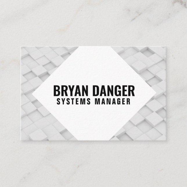 Personalized "Box World" (UK/Euro) Business Card (Front)