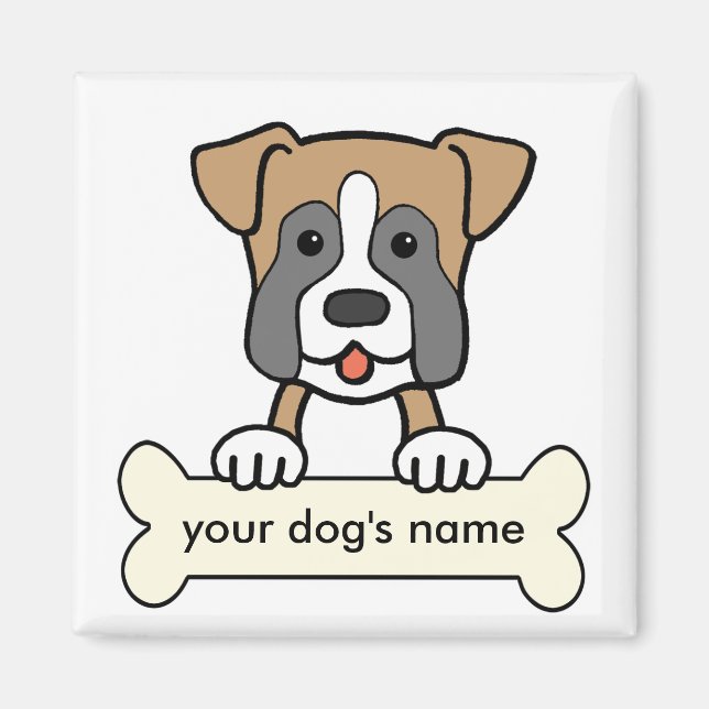 Personalized Boxer Magnet (Front)