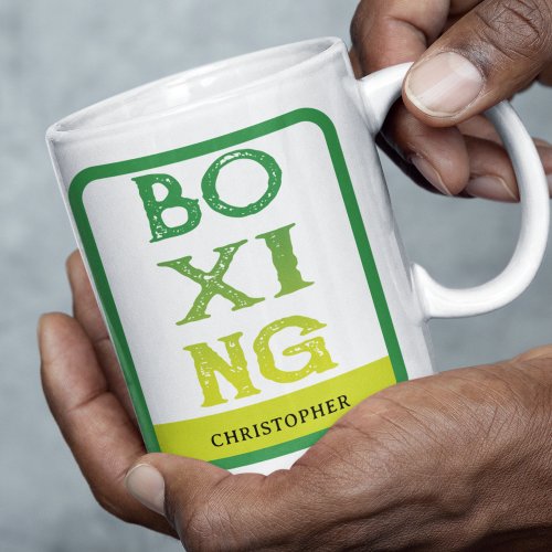 Personalized Boxers Boxing Coffee Mug