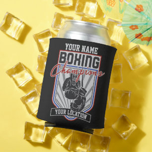 Personalized Boxing Champions Boxer Fitness Gym Can Cooler
