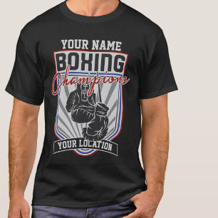 Personalized Boxing Champions Boxer Fitness Gym  T-Shirt