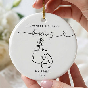 Personalized Boxing Christmas Ornament