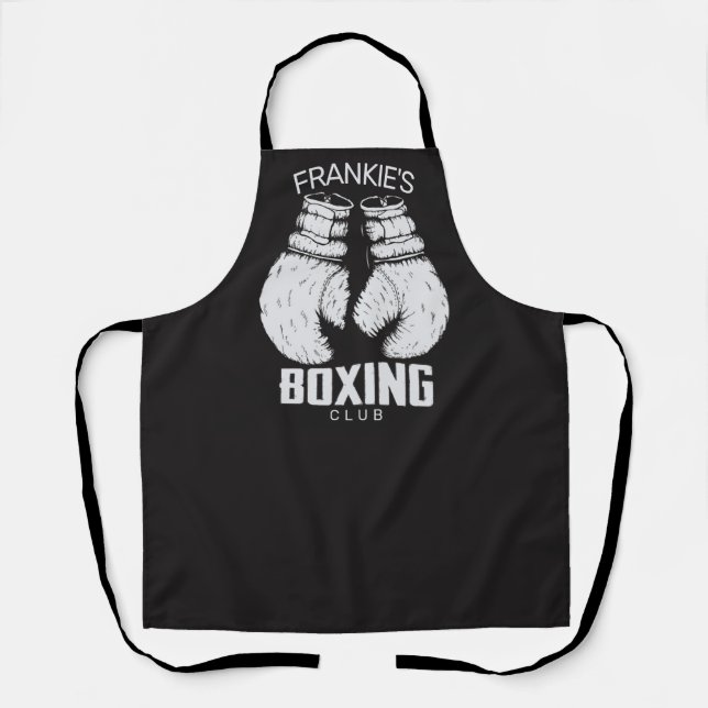 Personalized Boxing Club Boxer Gym Fighter Gloves Apron (Front)