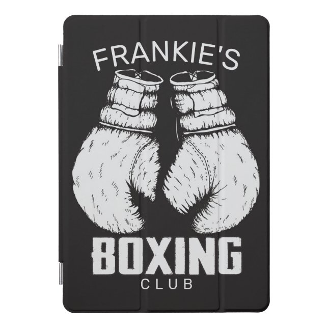 Personalized Boxing Club Boxer Gym Fighter Gloves iPad Pro Cover (Front)