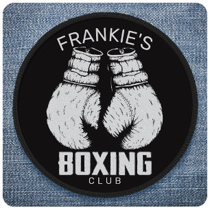 Personalized Boxing Club Boxer Gym Fighter Gloves Patch