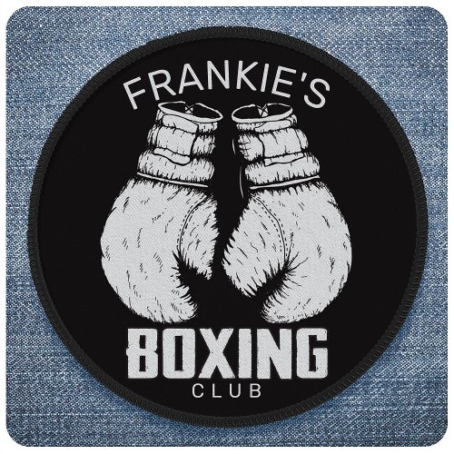 Personalized Boxing Club Boxer Gym Fighter Gloves Patch