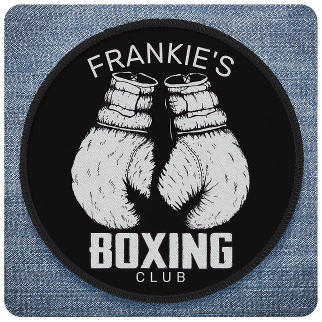 Personalized Boxing Club Boxer Gym Fighter Gloves Patch (Creator Uploaded)
