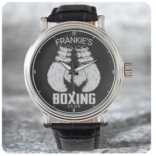 Personalized Boxing Club Boxer Gym Fighter Gloves Watch