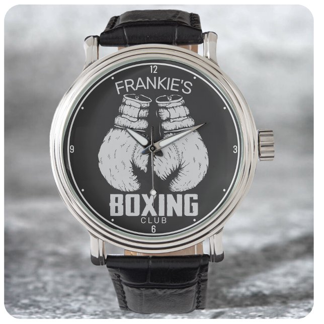 Personalized Boxing Club Boxer Gym Fighter Gloves Watch (Creator Uploaded)