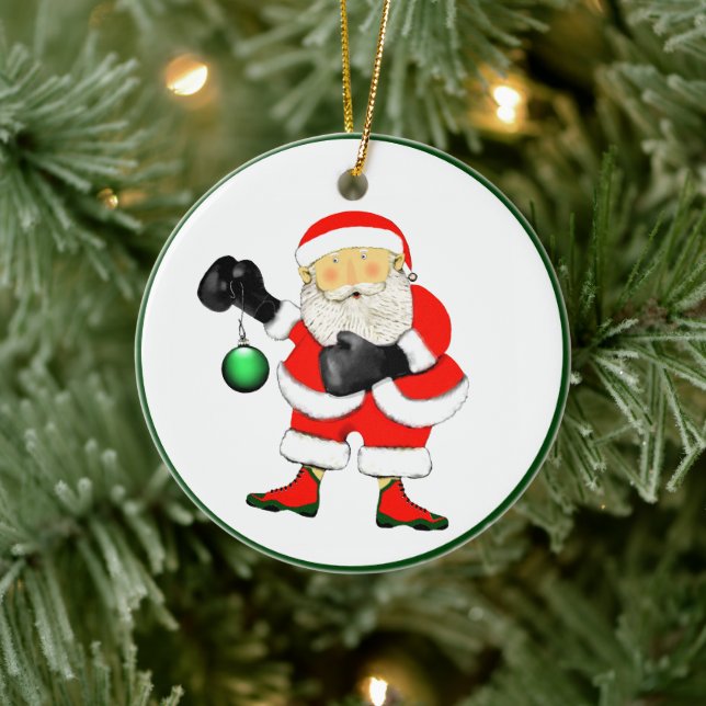 Personalized Boxing Collectible Ceramic Ornament (Tree)