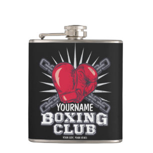 Personalized Boxing Gloves Fighter Champion Boxer Flask