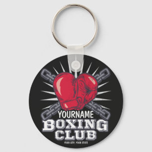 Personalized Boxing Gloves Fighter Champion Boxer  Keychain