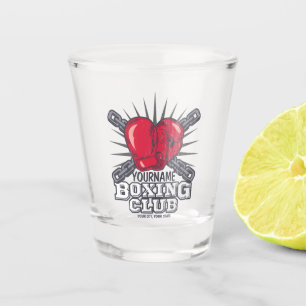 Personalized Boxing Gloves Fighter Champion Boxer Shot Glass