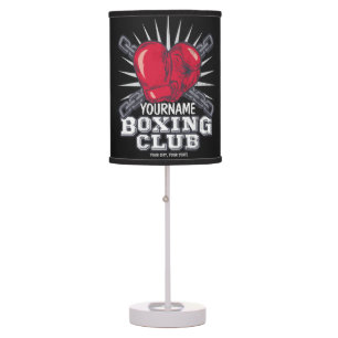Personalized Boxing Gloves Fighter Champion Boxer  Table Lamp