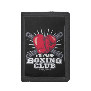 Personalized Boxing Gloves Fighter Champion Boxer Tri-fold Wallet