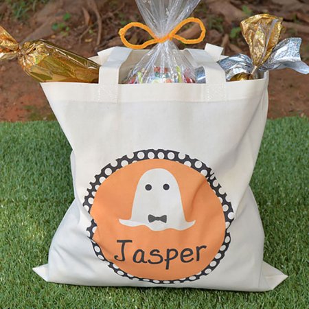 Personalized Boy Ghost Halloween Tote
