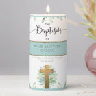 Personalized Boy/Girl Pale Blue, Greenery Baptism