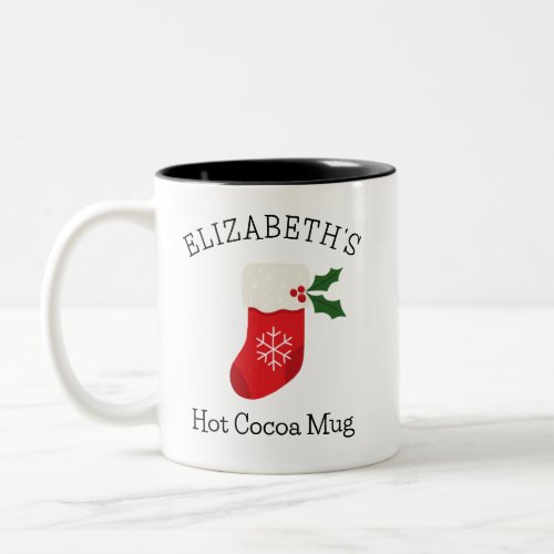 Personalized Boy or Girl Christmas Hot Cocoa Mug