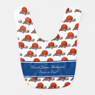 Personalized Boy Toys Themed Baby Bib