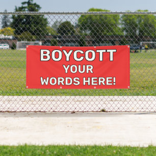 Personalized Boycott Banner