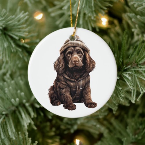 Personalized Boykin Spaniel Dog Ceramic Ornament
