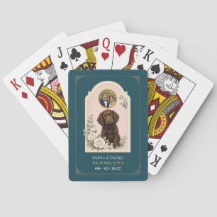 Personalized Boykin Spaniel Wedding Favor Photo Poker Cards