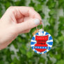 Personalized Boys American Theme Name ID Keychain