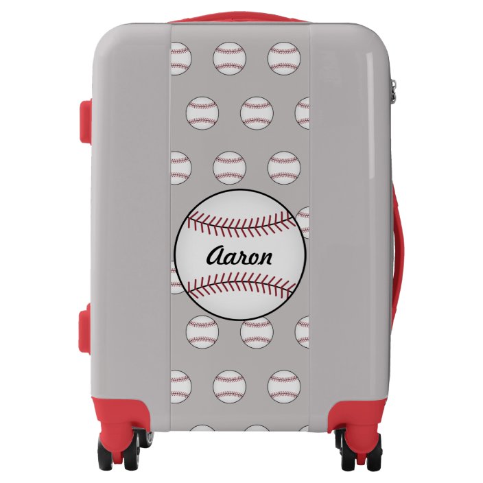 Personalized Boy's Baseball Luggage Suitcase Gift