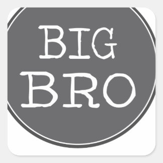 Personalized Boys Big Brother Gifts Square Sticker